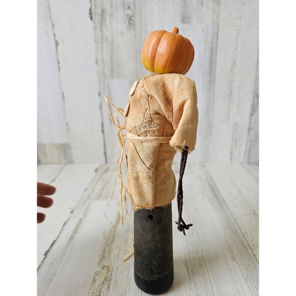 Vintage bonnie artisan skeleton pumpkin Halloween decor unique original design d - Picture 4 of 10